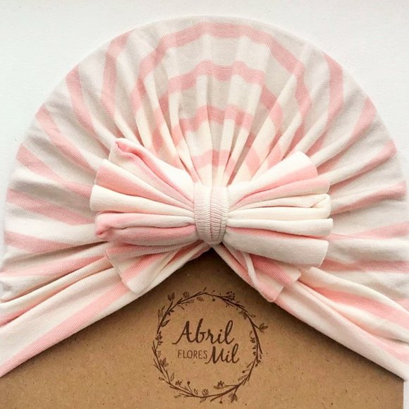 Baby girl turban Butterfly knot new hat accessory bnwt - Picture 2 of 2